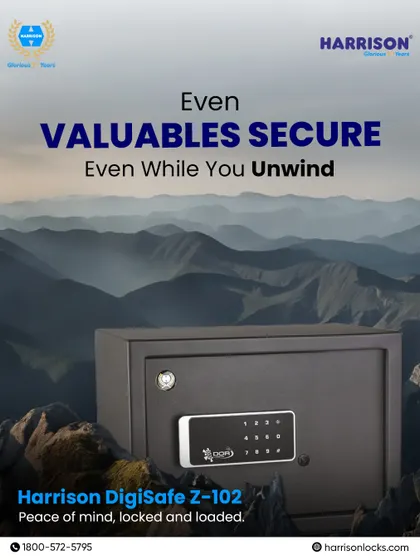With the Harrison DigiSafe Z-102, you can finally unwind on your vacation without a single worry. This digital safe is designed to keep your valuables secure, offering you complete peace of mind, locked and loaded.