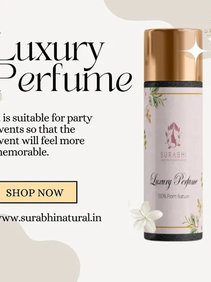 Make your events more memorable with our Luxury Perfume. It's a beautiful, natural fragrance suitable for any party or special occasion.