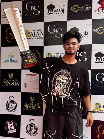 This is the moment that makes all the hard work worth it. Holding the winner's trophy for Nacho Dil Se Season 3 as a skipper. A win for my student is a win for the entire academy.