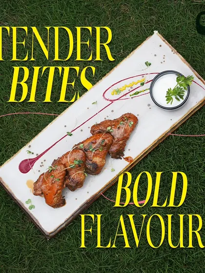 Tender bites, bold flavors. These grilled chicken skewers are marinated in a spicy sauce and cooked to perfection.