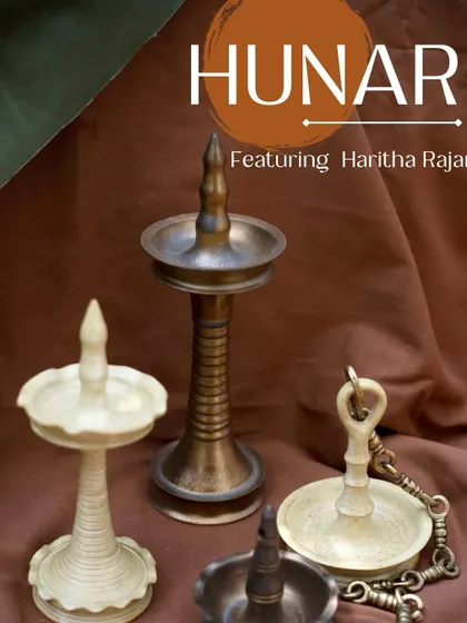 Meet Haritha, an architect by profession and artist by passion, featured at our Hunar event. Her collection of ceramic lamps merges old stories with her own creative vision, inspired by the beauty of South Indian artifacts.