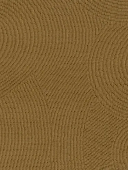 This image showcases a fabric with a sculpted, circular pattern. The raised, corded texture creates a subtle yet engaging design, demonstrating how texture alone can add immense visual interest to a solid-colored textile.