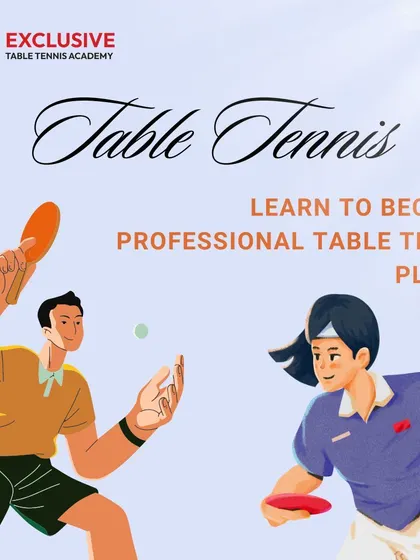 Table tennis is a sport for everyone, and at our academy, it's a passion we share as a family. This graphic invites you to become a professional player with us.