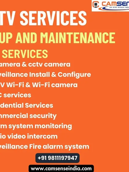 I provide a wide array of security services, including IP and CCTV cameras, surveillance installation, Wi-Fi cameras, AMC services, alarm system monitoring, and audio-video intercoms.