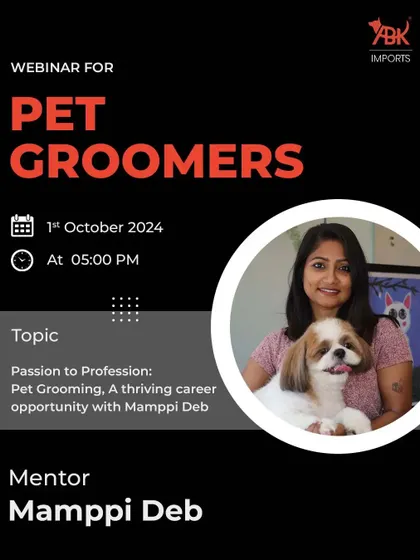 Our head groomer, Mamppi Deb, is passionate about sharing her knowledge. Here she is featured as a mentor for a webinar on turning a passion for pet grooming into a thriving profession.