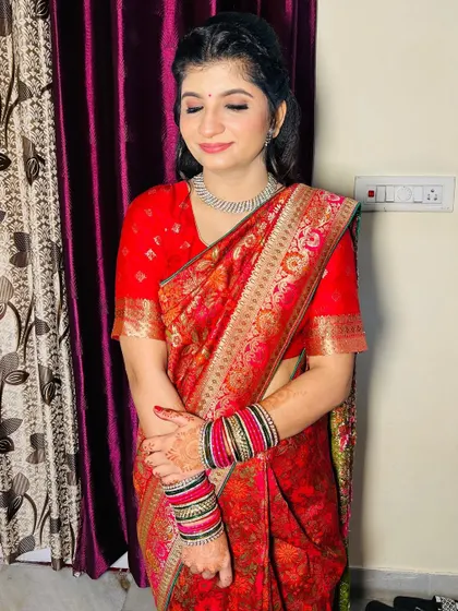 A candid shot of the Roka bride. The makeup is designed to look great in all lighting conditions.