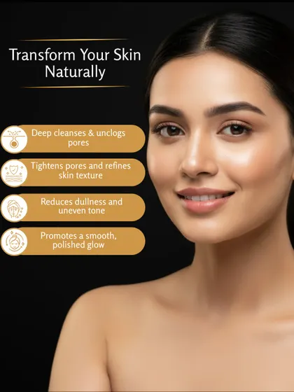 The goal of my mini facial kit is to transform your skin naturally. The complete ritual deep cleanses and unclogs pores, tightens and refines skin texture, reduces dullness and uneven tone, and promotes a smooth, polished glow.