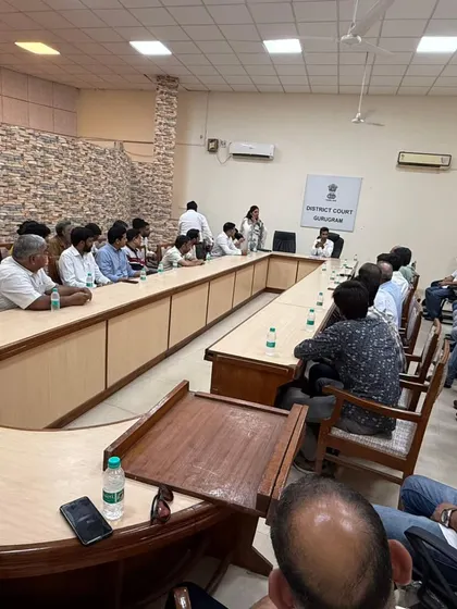 The orientation program for the DAWN Scheme 2025 at Gurugram Court. This initiative unites various stakeholders to combat substance abuse through coordinated action.