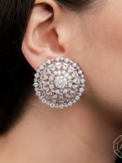 These big diamond statement earrings are the key to making you unforgettable.