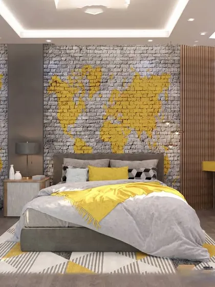A repeat of the industrial-style teen room (ID 99), offering a clear view of the integrated bed, desk, and storage solution.