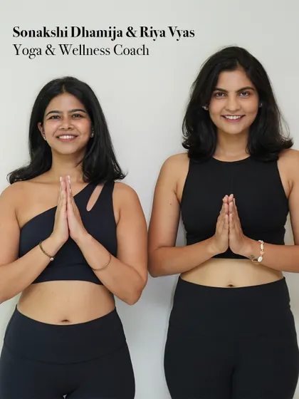 Meet the guides. My colleague Riya and I lead you through the retreat experience, offering our combined expertise in yoga and wellness to ensure you feel supported.