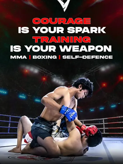 Courage is your spark, training is your weapon. We provide the training in MMA, boxing, and self-defense.