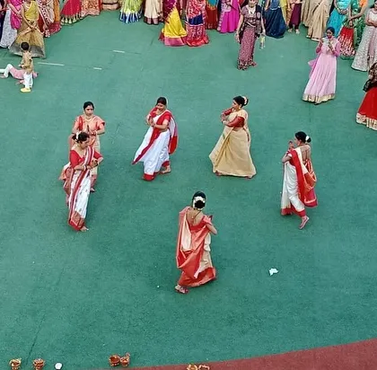 The dance performance continues, showcasing the rich cultural traditions we celebrate at our school.