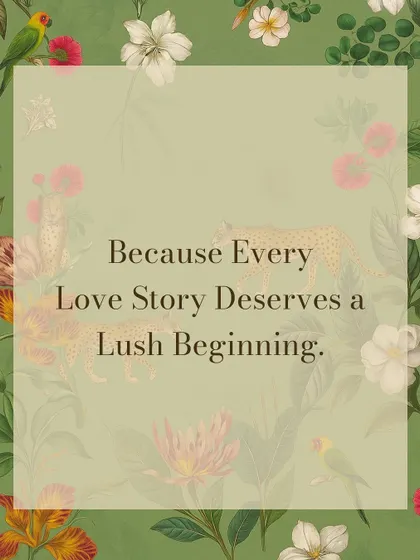 "Because Every Love Story Deserves a Lush Beginning." This quote is the guiding principle behind the Tales of Tropic collection, which is designed to make your wedding feel like a beautiful, natural escape.