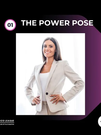 The "power pose," with hands on hips and an open stance, is scientifically proven to boost feelings of confidence. I encourage clients to try this for a minute before a big event.