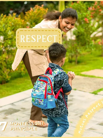 Mutual respect is key. In our environment, the child is always treated with respect and dignity, and our educators take on a supportive and guiding role, not an authoritarian one.