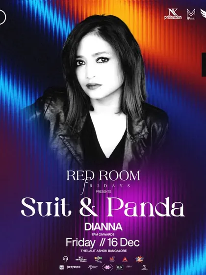 My artist flyer for the Kitty Ko event, highlighting my closing set for international act Suit & Panda.