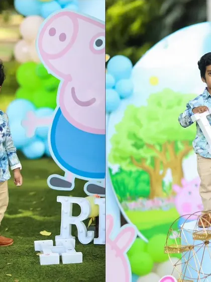 A sweet 'Teddy Bear' themed first birthday party, with soft colors, cute teddy bear props, and a cozy setting, perfect for a warm and loving celebration.