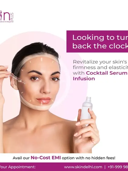 Looking to turn back the clock? Our Cocktail Serum Infusion is a specialized treatment designed to revitalize your skin's firmness and elasticity, renewing its vitality.