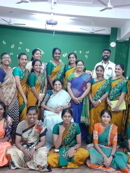 A group photo with the wonderful coordinators from Shree Shakti International School in Coimbatore. It was a joy to spend two days with them, exploring how storytelling can transform the educational experience.