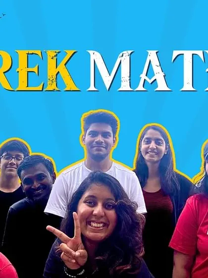 A fun "Trek Mates" graphic featuring a collage of happy faces from one of our trips.