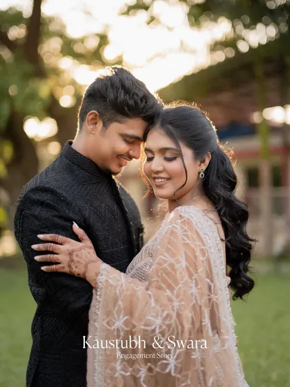 A beautiful golden hour portrait from an engagement shoot. I always try to use the best natural light to create warm, romantic images that feel both artistic and authentic.