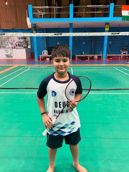 A young athlete from our U11 team, ready for his first taste of high-level competition.