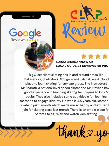 A detailed and positive review from Suraj, a Google Local Guide. We are thrilled he highlighted our experienced coaches and fun learning methods.