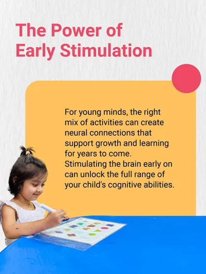 The right mix of activities can create neural connections that support growth for years to come. This graphic explains the power of early stimulation for unlocking cognitive abilities.