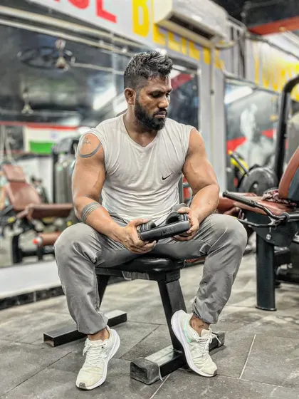 Another shot of my contemplative pose. The mindset is just as important as the physical training.