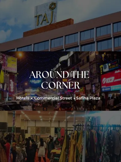We are located just around the corner from major hotels, Commercial Street, and within the iconic Safina Plaza itself.