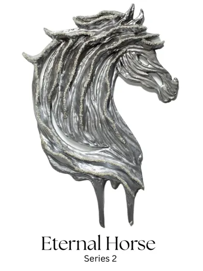 "Eternal Horse - Series II." The flowing form of this piece reflects wisdom, pride, and a legacy that moves seamlessly between tradition and modern ambition.