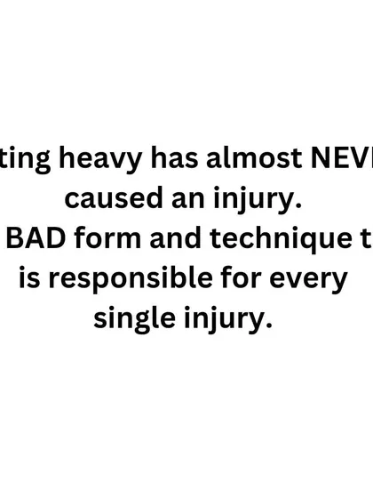Lifting heavy has almost never caused an injury. Bad form and poor technique are responsible for every single injury. Don't fear the weight; fear bad execution.