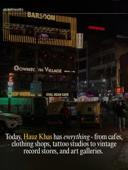 Today, Hauz Khas has everything from cafes and tattoo studios to vintage record stores. Our walk explores both its 13th-century origins and its current status as a cultural hub.