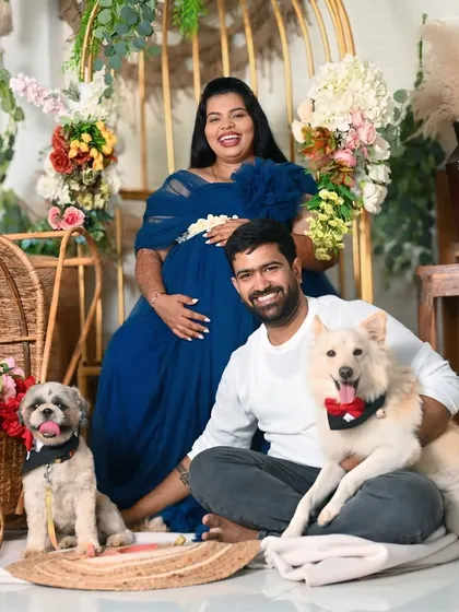 Yes, you can bring your pets. They are part of the family too. I love including furry friends in my sessions to capture the complete family picture.