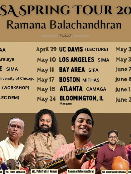 The poster for my USA Spring Tour. I am always grateful for the opportunity to share my music with audiences across the world.