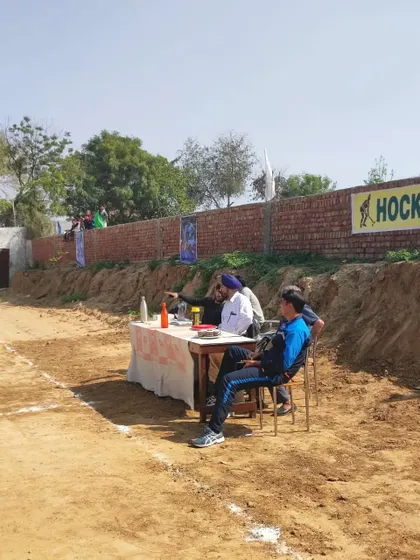 My selection committee observing the trials for the Sub-Junior Women's tournament. We take a formal and fair approach to identifying players with potential.