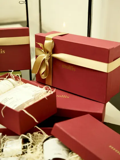 An array of my Diwali gift boxes, available in two sizes to suit your gifting needs.