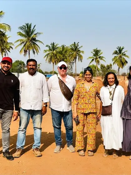 Our team on-site at the Taj Hampi project. We thrive on collaboration with talented architects and designers to execute world-class landscapes.