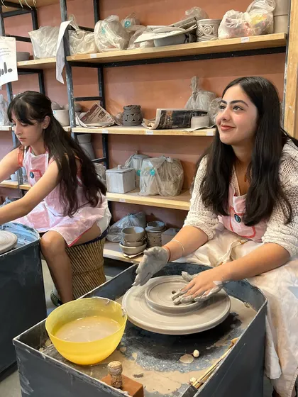 The smiles on our guests' faces say it all. The joy of creating something with your own hands is a wonderful experience to share with friends.