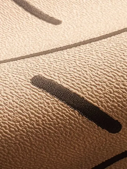 A close-up of the "Abstract Lineage" wallpaper, showing the detail of the textured surface and the artistic quality of the lines.