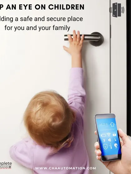 We help you build a safe and secure place for your family. Keep an eye on your children with smart door sensors that alert you if a door is opened, giving you peace of mind.