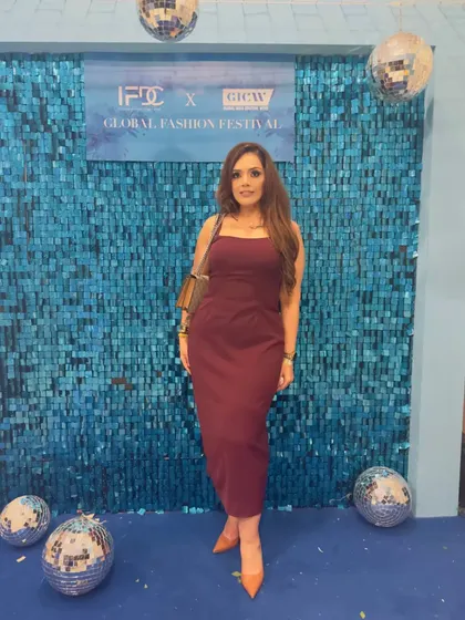 Attending the Lalit Dalmia Cosmic Queen Fashion Show. As a stylist, I was so impressed by the elegance and creativity on display. It's events like these that keep me inspired.