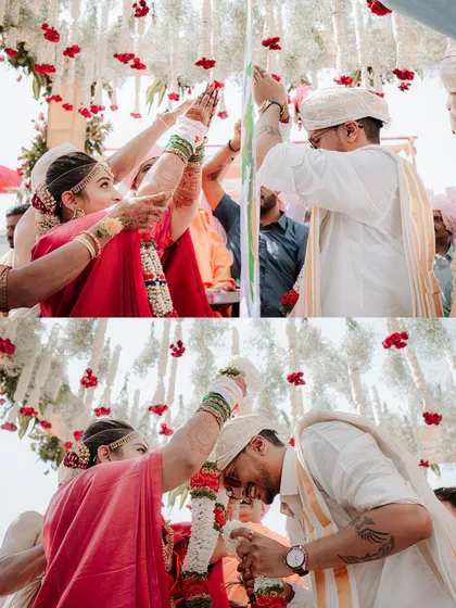 A duplicate of image 71, capturing the happy and sacred moments of a wedding ceremony.