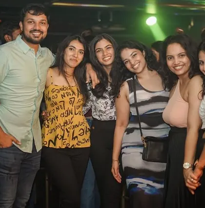 A group of friends enjoying ladies' night at Toca.