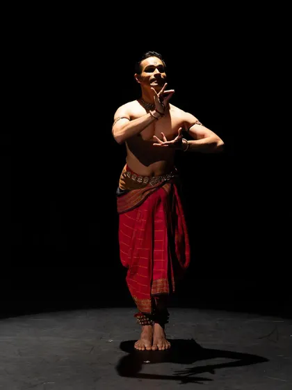 A full-length shot from the Kalaangan series in Toronto, Canada, capturing a moment of dynamic movement.