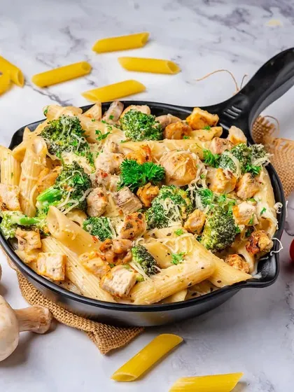 For cheese lovers, my broccoli and mushroom cheesy pasta is the ultimate comfort food. It's loaded with fresh vegetables and smothered in a gooey, delicious cheese sauce.