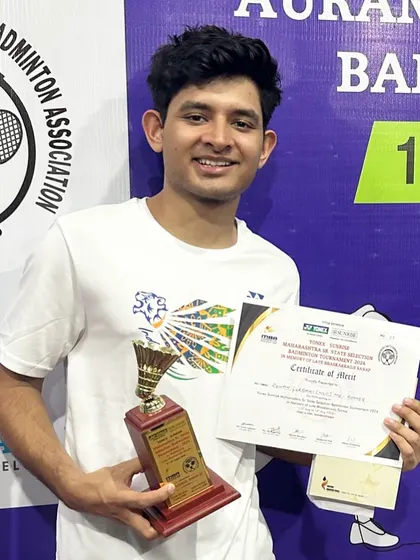Another one of our dedicated players, Rohan Gurbani, securing a podium finish at a Maharashtra Senior State Selection Tournament. Consistent results are the hallmark of our training system.