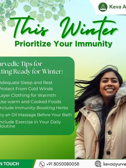 Winter calls for prioritizing your immunity. Here are my Ayurvedic tips for the season, such as getting adequate sleep, eating warm foods, and including an oil massage in your daily routine to stay healthy and protected from the cold.