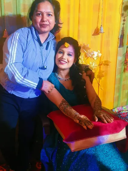 Me with one of my beautiful brides. It's an honor to be a part of their special day.